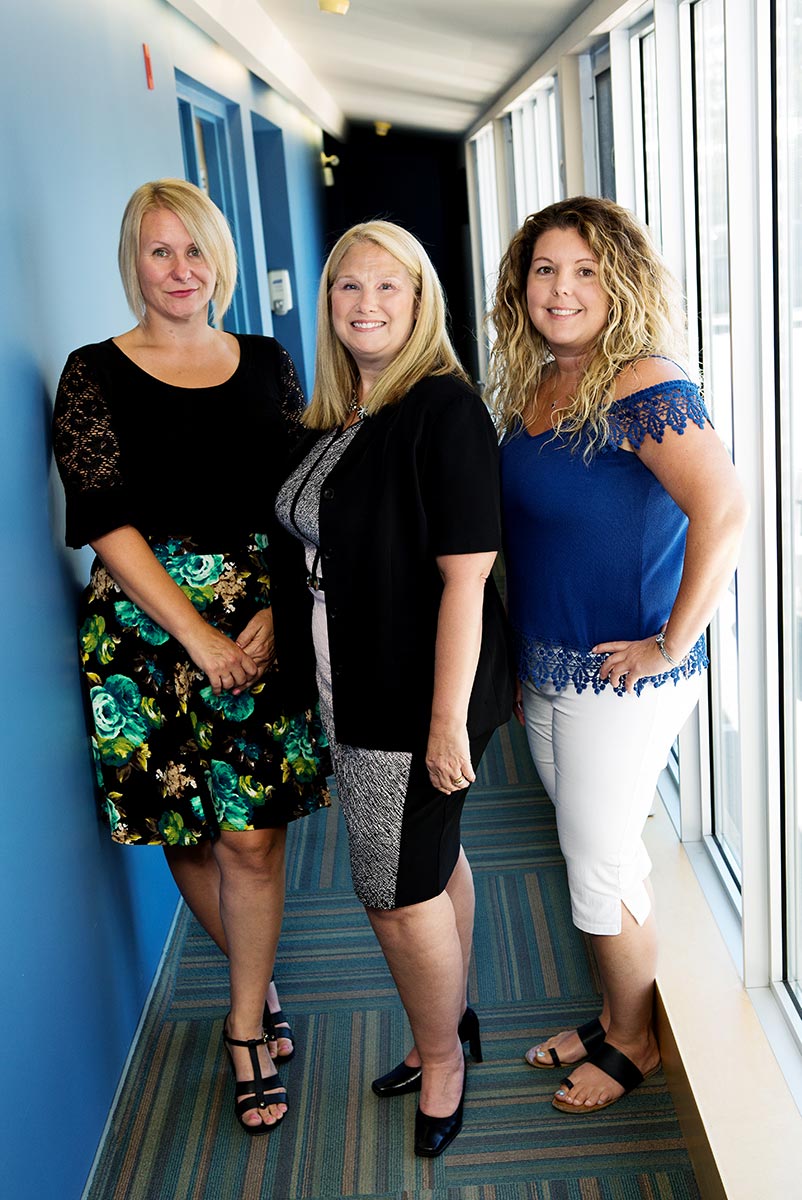 Nightingale Executive Team Kerry, Director of Operations(Left), Sally, President/CEO (Middle), Kerry Director of Human Resources (Right)