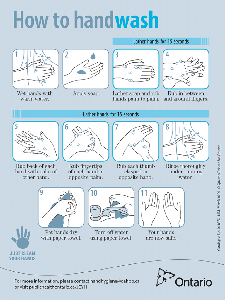 How to Wash Your Hand Infographic